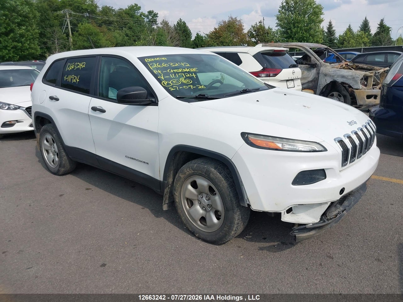 1C4PJMAS1EW111924 · 2014 JEEP CHEROKEE SPORT