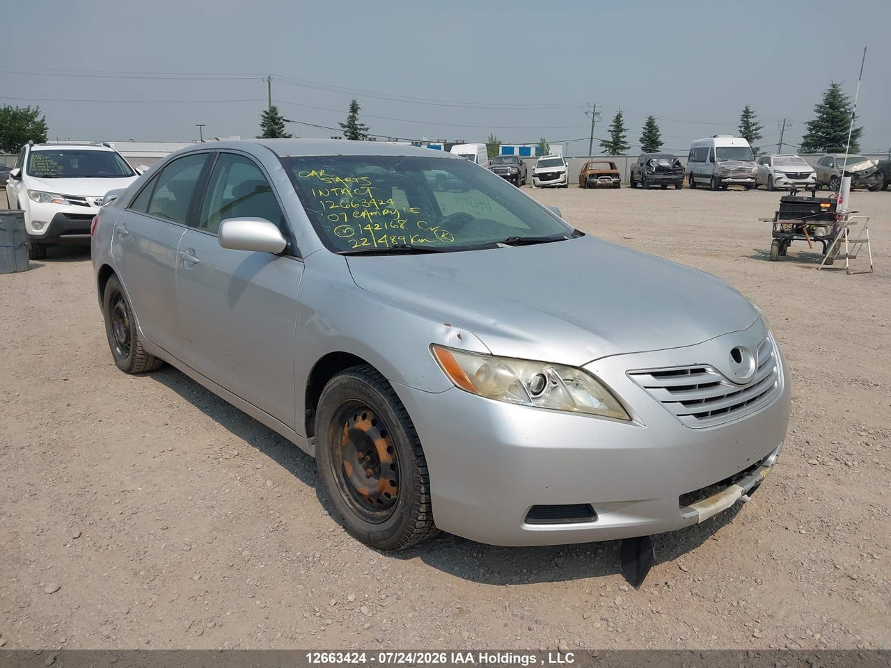 4T1BE46KX7U142168 · 2007 TOYOTA CAMRY CE/LE/XLE/SE