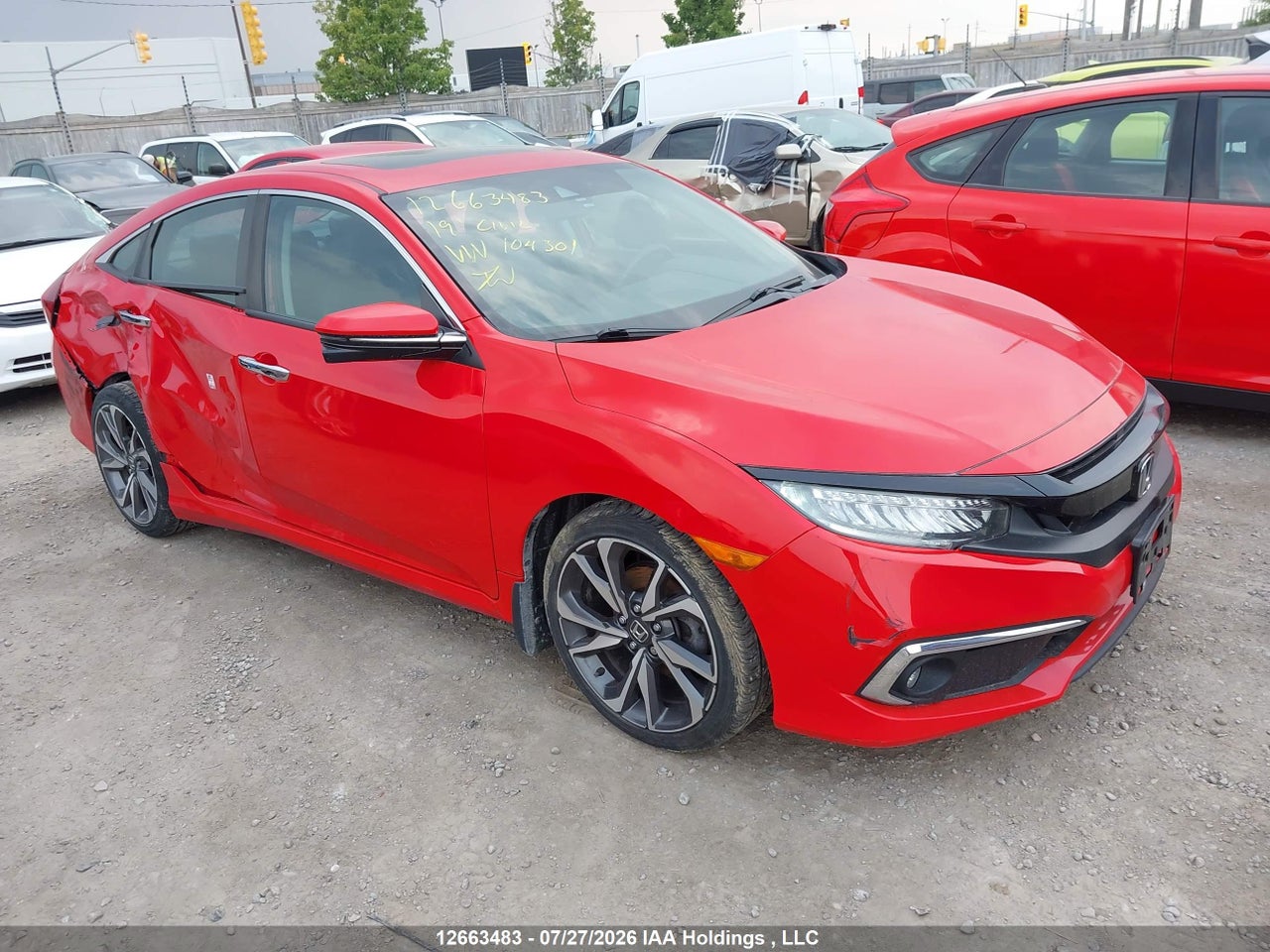 2HGFC1F9XKH104301 · 2019 HONDA Civic touring