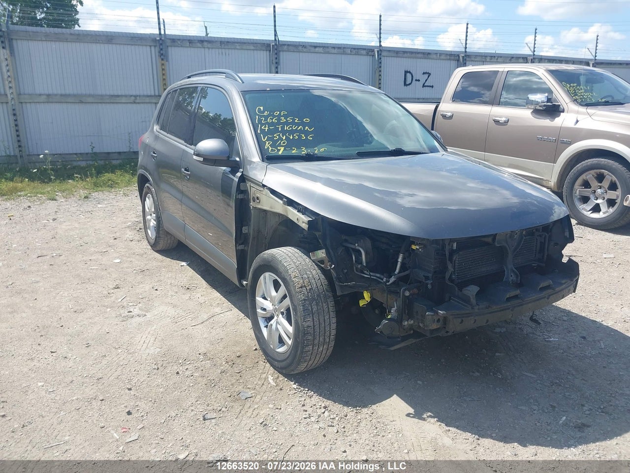 WVGHV3AX6EW544536 · 2014 VOLKSWAGEN TIGUAN COMFORTLINE/TRENDLINE