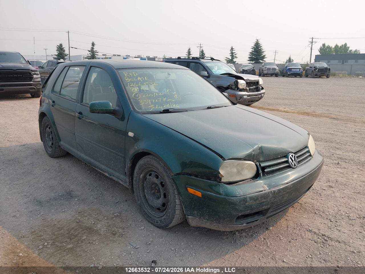WVWGA21J8YW220722 · 2000 VOLKSWAGEN GOLF GLS