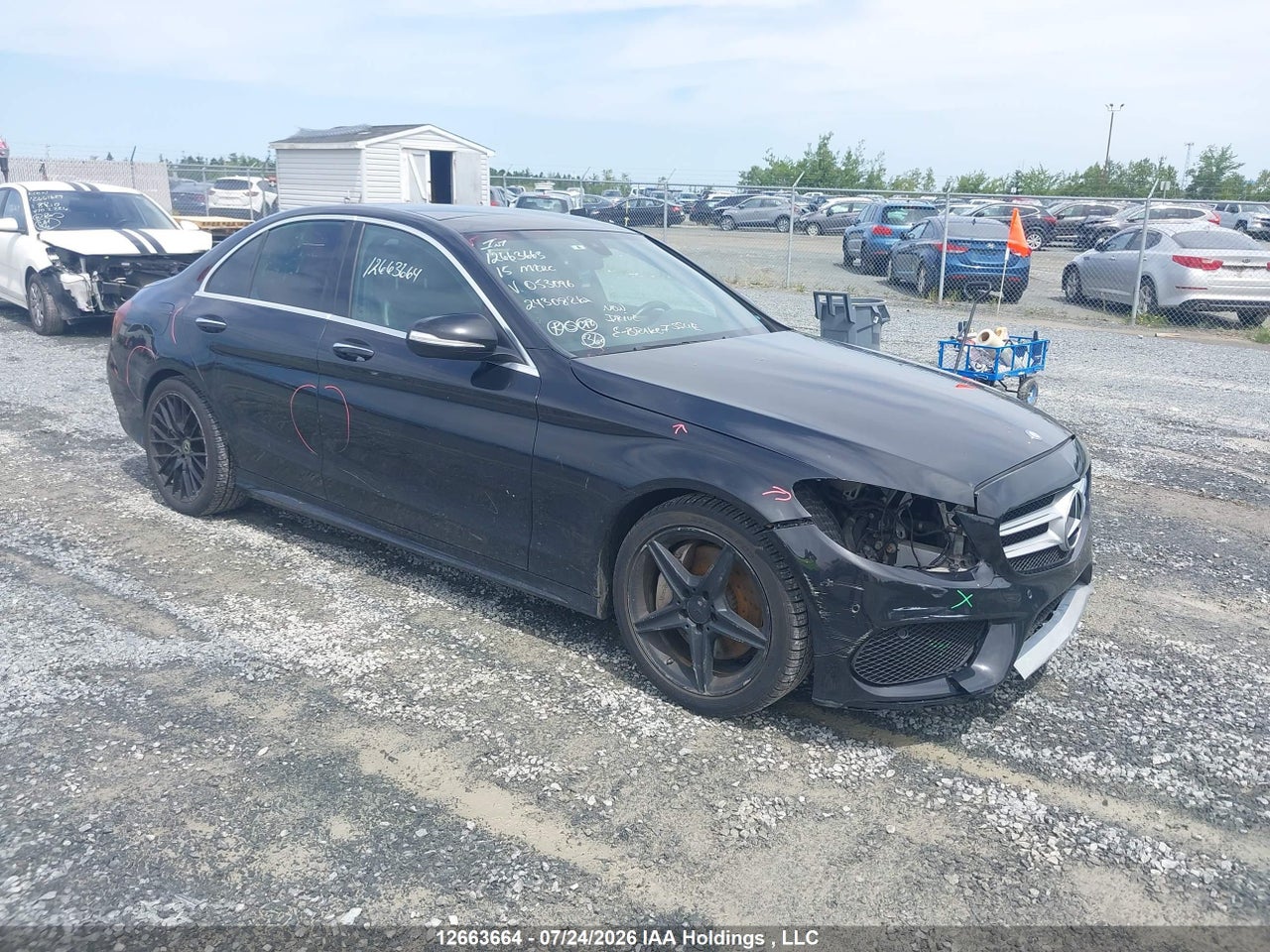 55SWF6GB0FU053096 · 2015 MERCEDES BENZ C 400 4MATIC