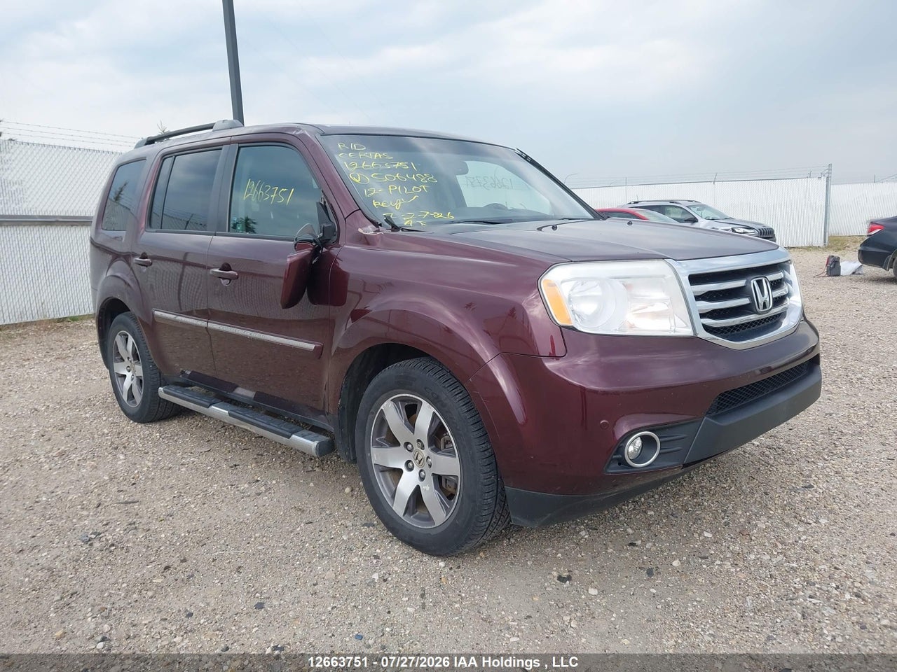 5FNYF4H97CB506488 · 2012 HONDA PILOT TOURING
