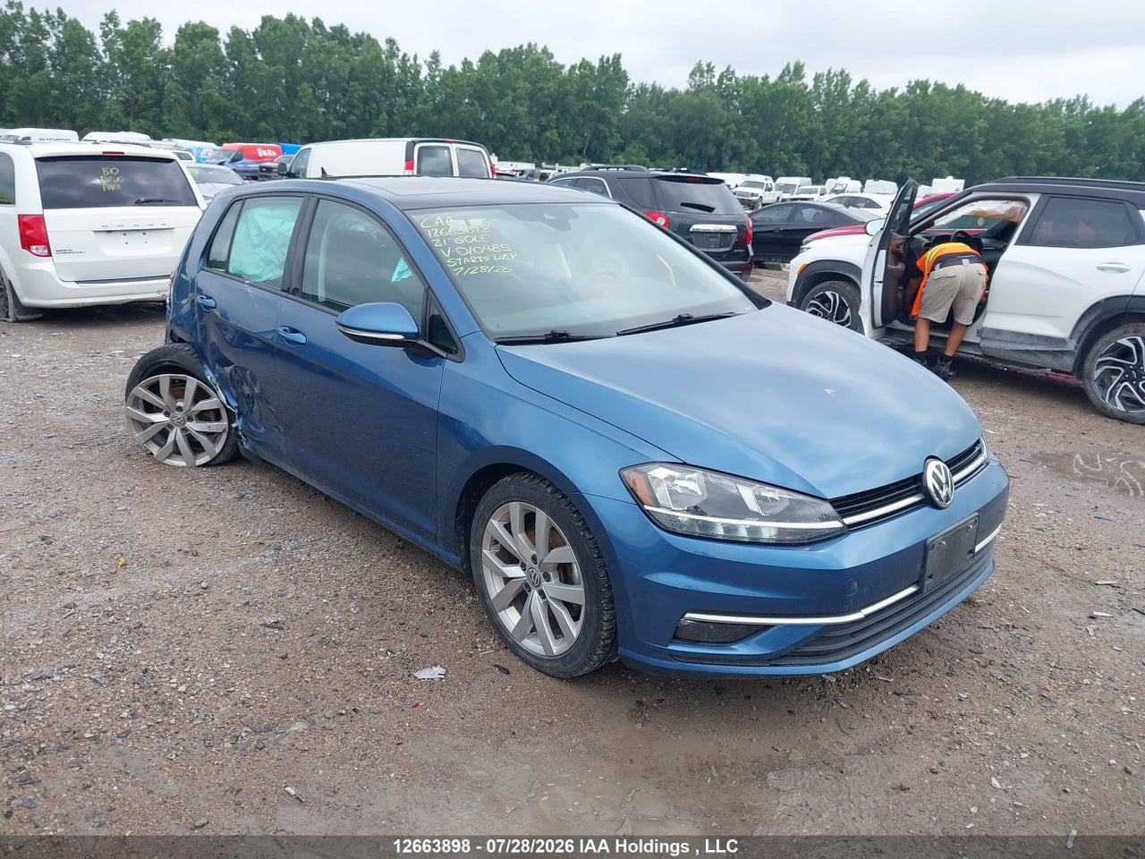 3VWG57AU7MM010485 · 2021 VOLKSWAGEN GOLF