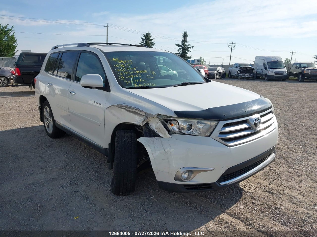 5TDDK3EH3DS209053 · 2013 TOYOTA HIGHLANDER LIMITED
