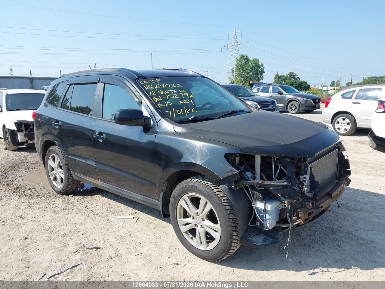 5XYZGDAG7CG152992 · 2012 HYUNDAI SANTA FE GLS
