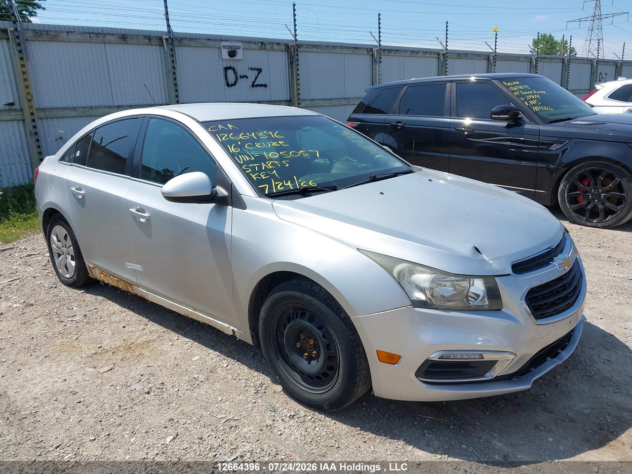 1G1PE5SB7G7105057 · 2016 CHEVROLET CRUZE LIMITED 1LT