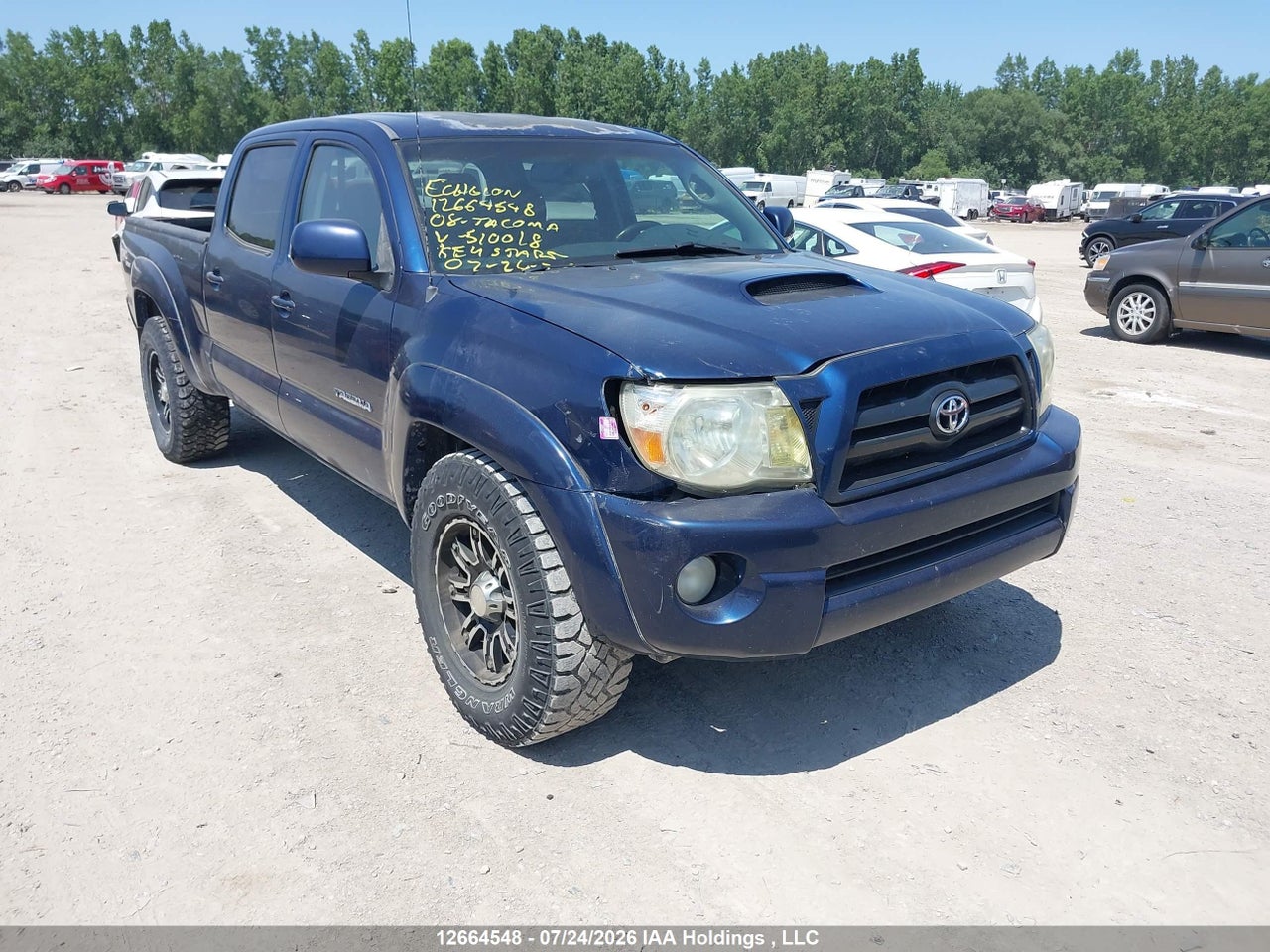 5TEMU52N48Z510018 · 2008 TOYOTA TACOMA DOUBLE CAB LONG BED