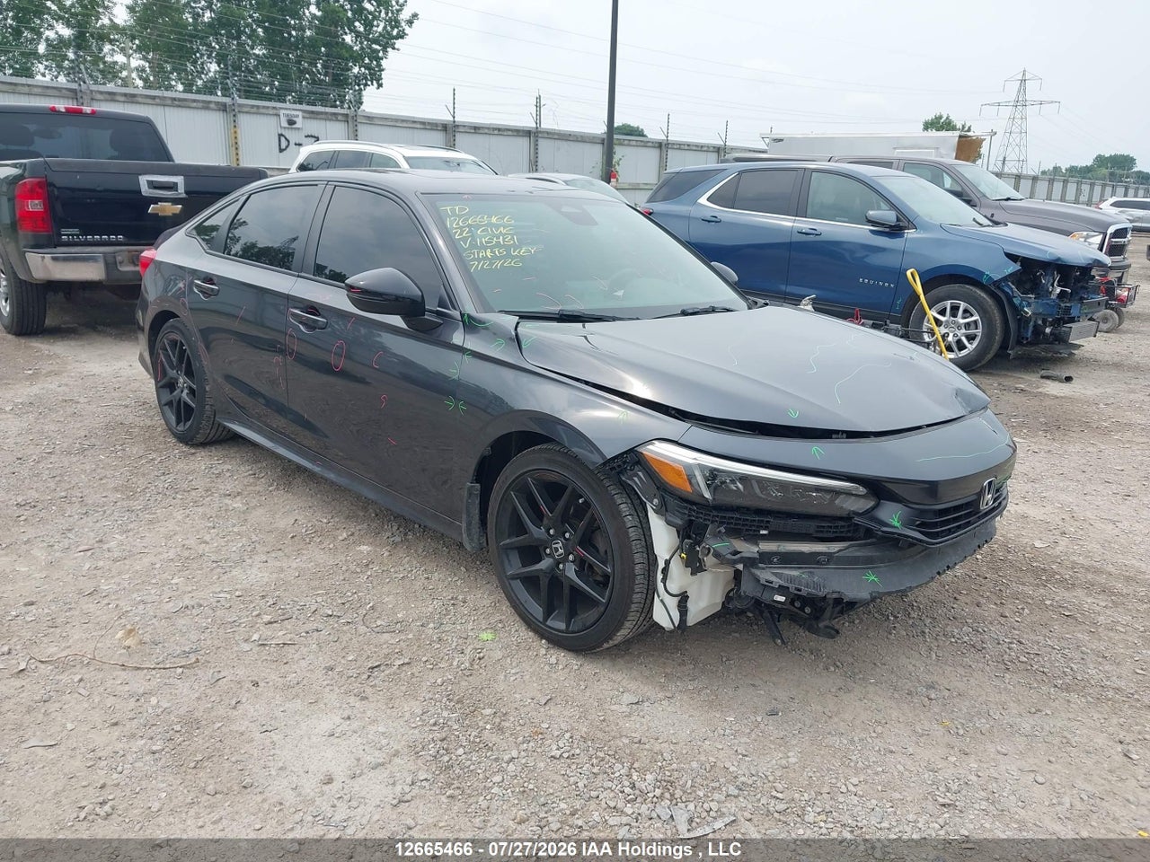 2HGFE2F5XNH115431 · 2022 HONDA CIVIC SPORT