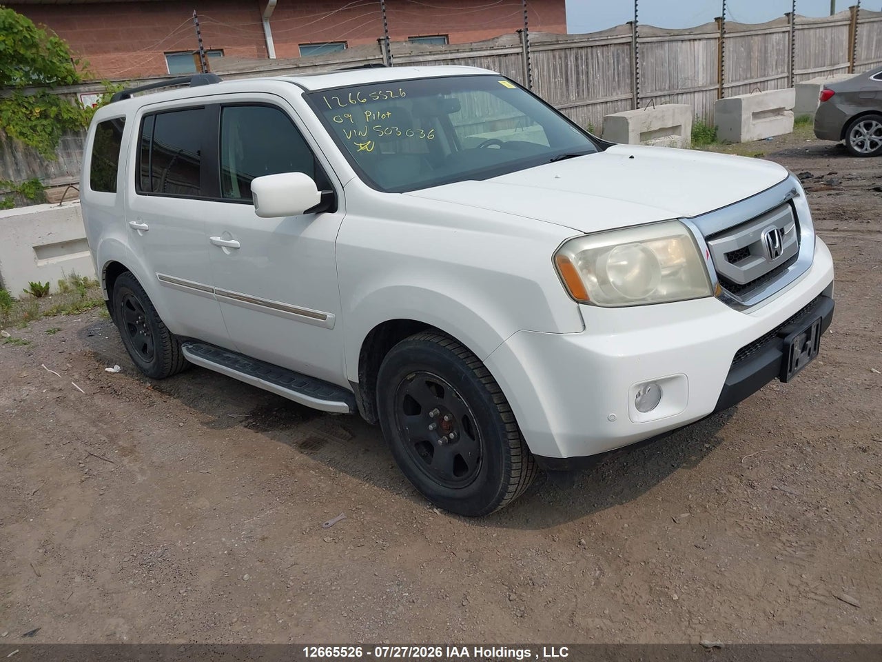 5FNYF48909B503036 · 2009 HONDA PILOT TOURING
