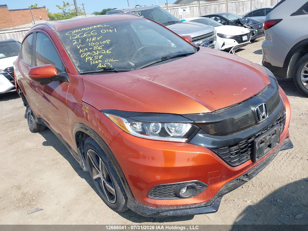 3CZRU6H21MM100108 · 2021 HONDA HR-V SPORT