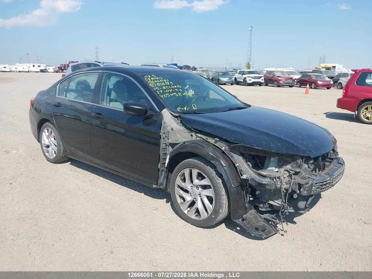 1HGCR2F35FA806193 · 2015 HONDA ACCORD LX
