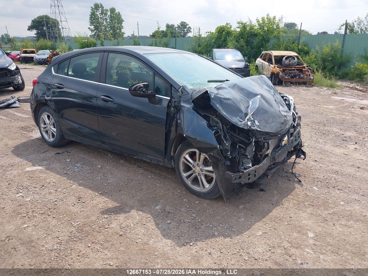 3G1BE6SM0JS654870 · 2018 CHEVROLET CRUZE LT
