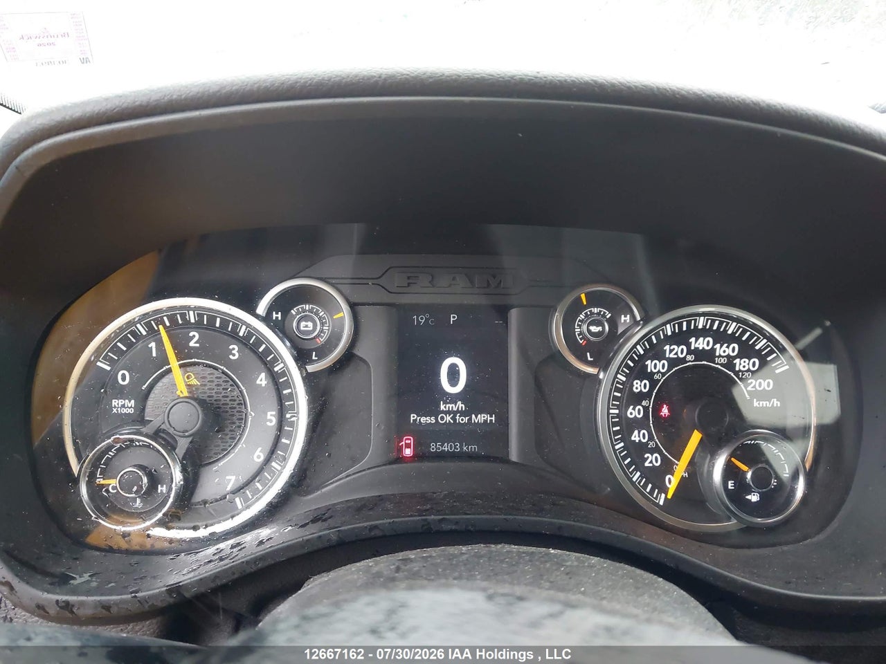 1C6SRFGT9KN755467 · 2019 RAM 1500 TRADESMAN · 7/20