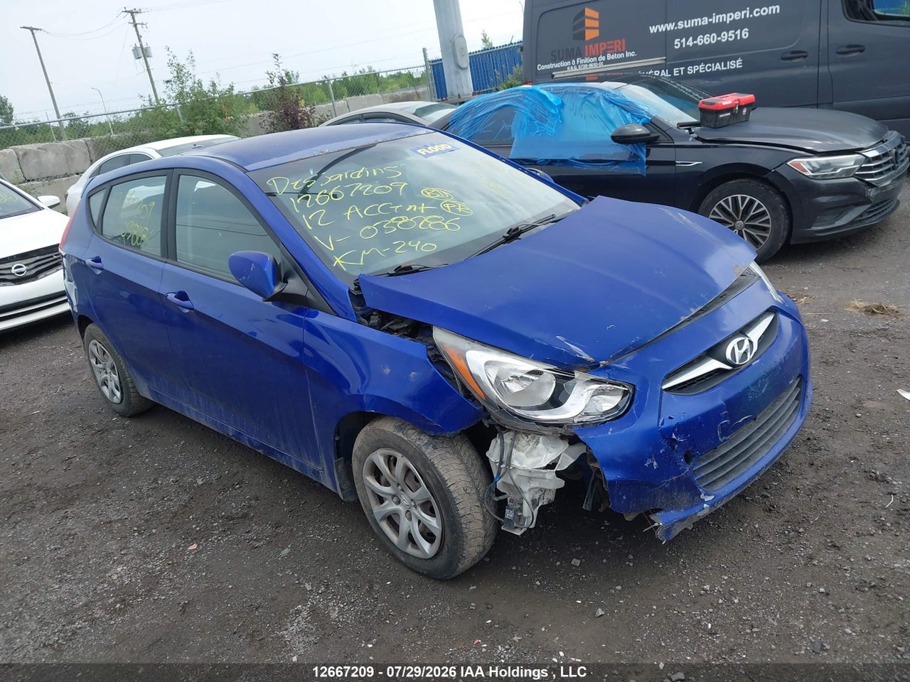 KMHCT5AE6CU038286 · 2012 HYUNDAI ACCENT GLS/GS