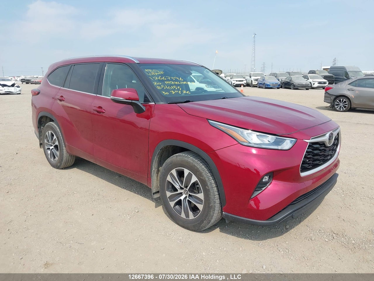 5TDGZRBH6LS510155 · 2020 TOYOTA highlander xle