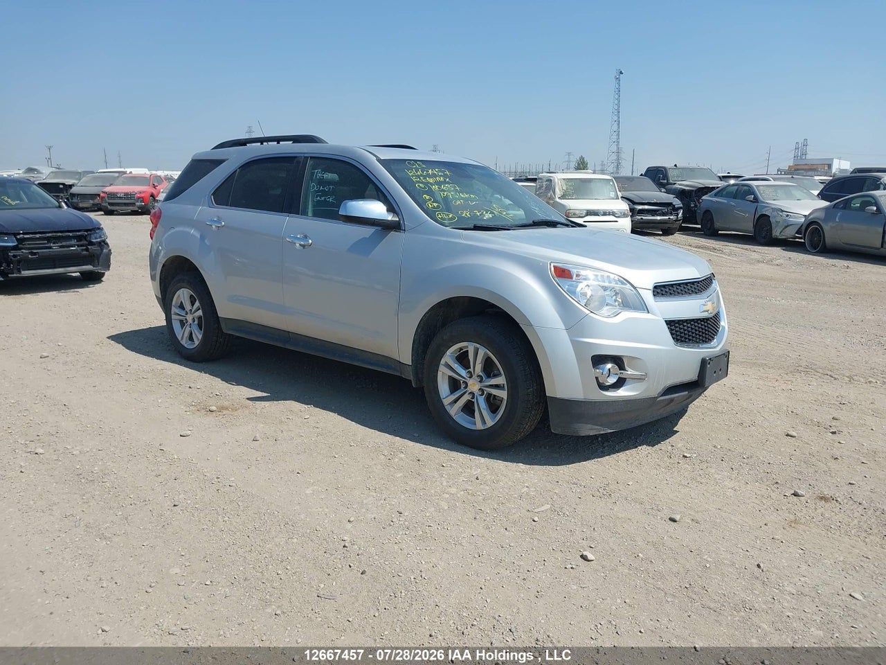 2GNFLNE50C6100637 · 2012 CHEVROLET EQUINOX LT W/2LT