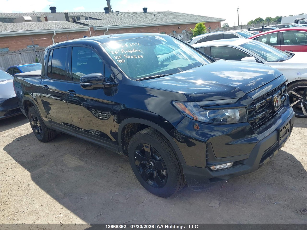 5FPYK3F82TB500539 · 2026 HONDA RIDGELINE BLACK EDITION
