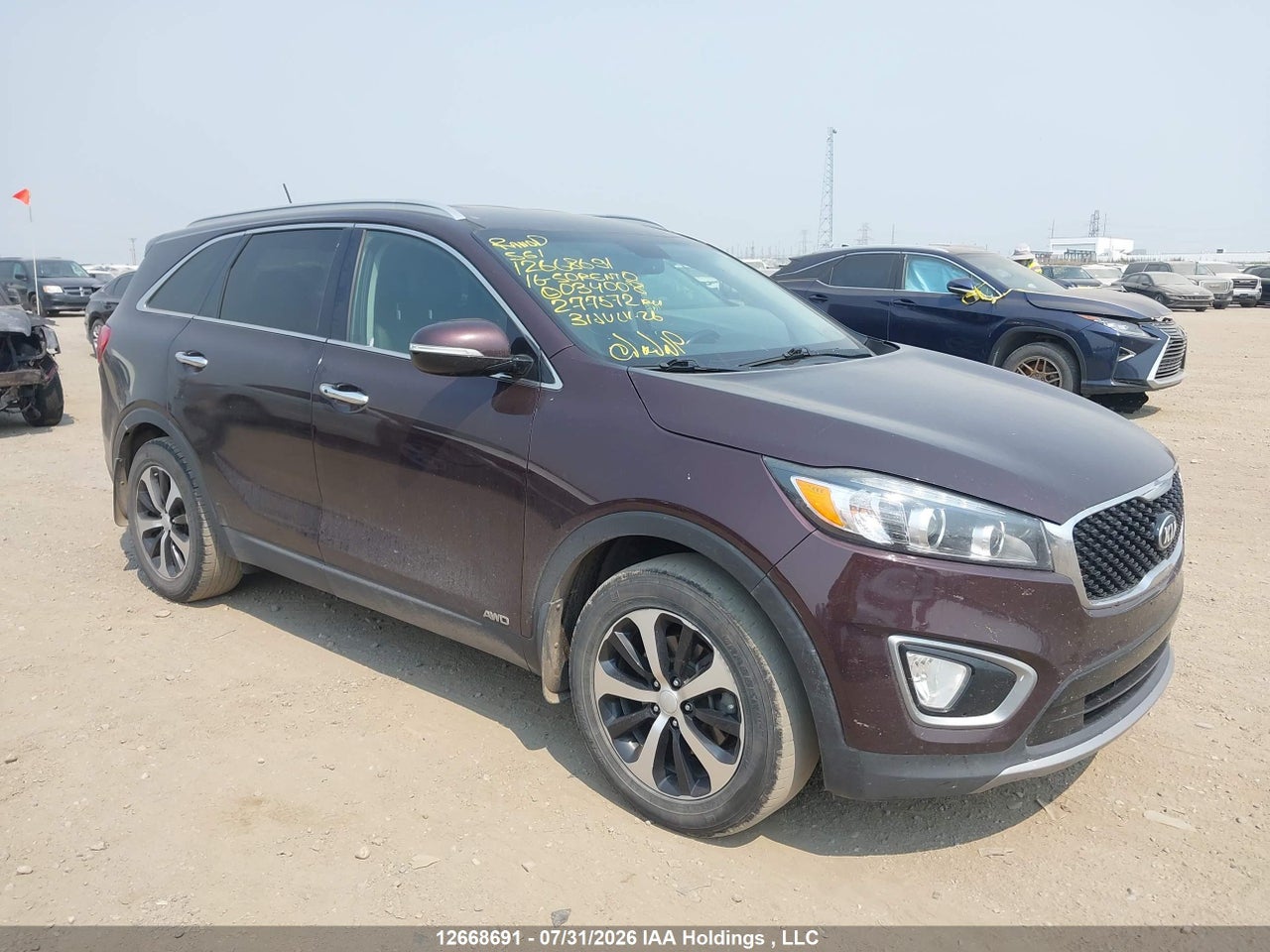 5XYPHDA15GG034008 · 2016 KIA SORENTO EX
