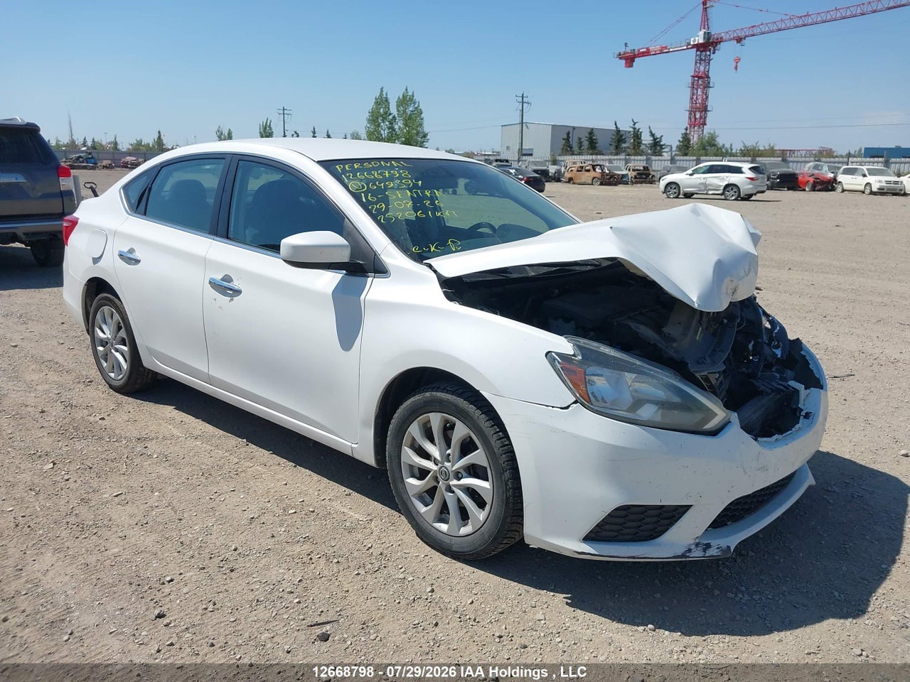 2016 NISSAN SENTRA S/SV/SR/SL