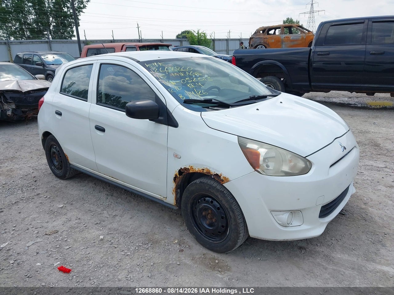2015 MITSUBISHI MIRAGE ES