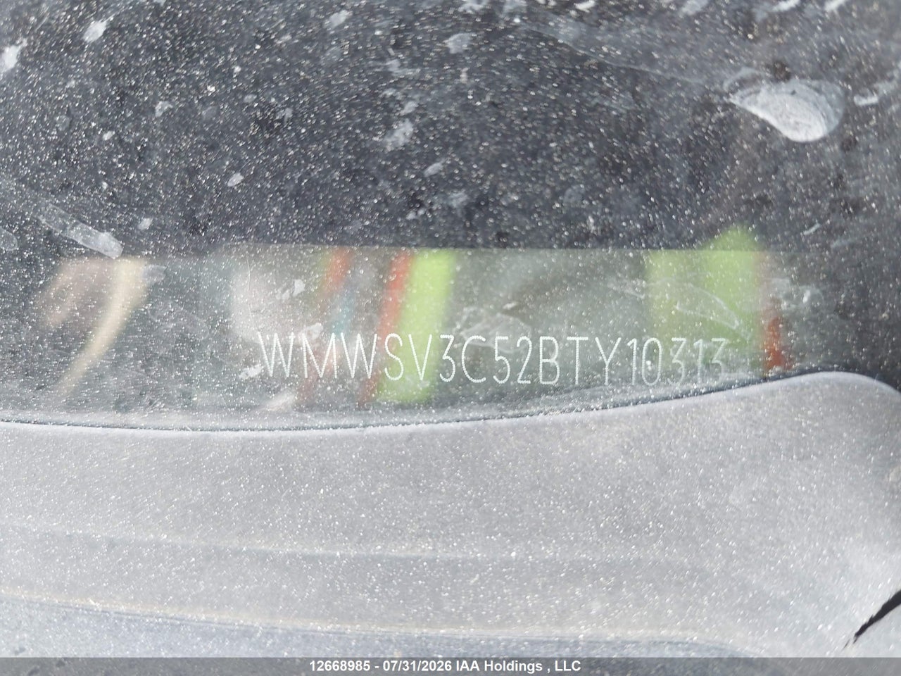 WMWSV3C52BTY10313 · 2011 MINI COOPER S · 9/19