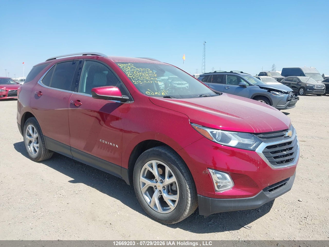 2GNAXVEXXL6203807 · 2020 CHEVROLET EQUINOX LT