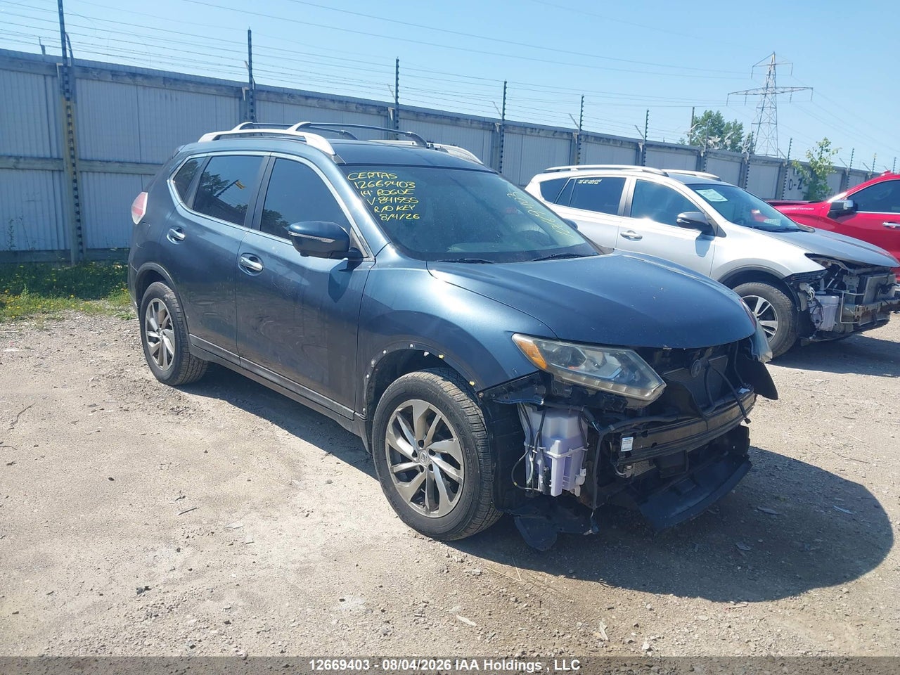 5N1AT2MV3EC841955 · 2014 NISSAN ROGUE S/SL/SV
