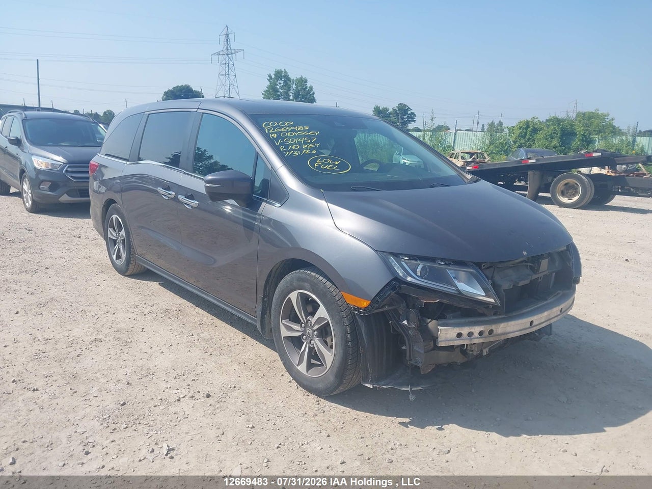 5FNRL6H4XKB501457 · 2019 HONDA ODYSSEY EX