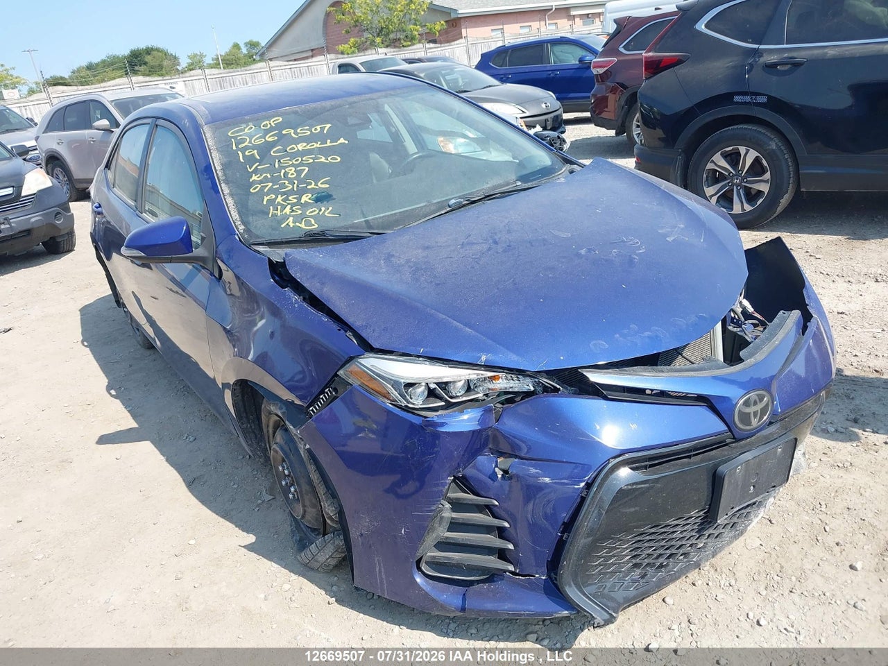 2T1BURHE3KC150520 · 2019 TOYOTA COROLLA L/LE/XLE/SE/XSE