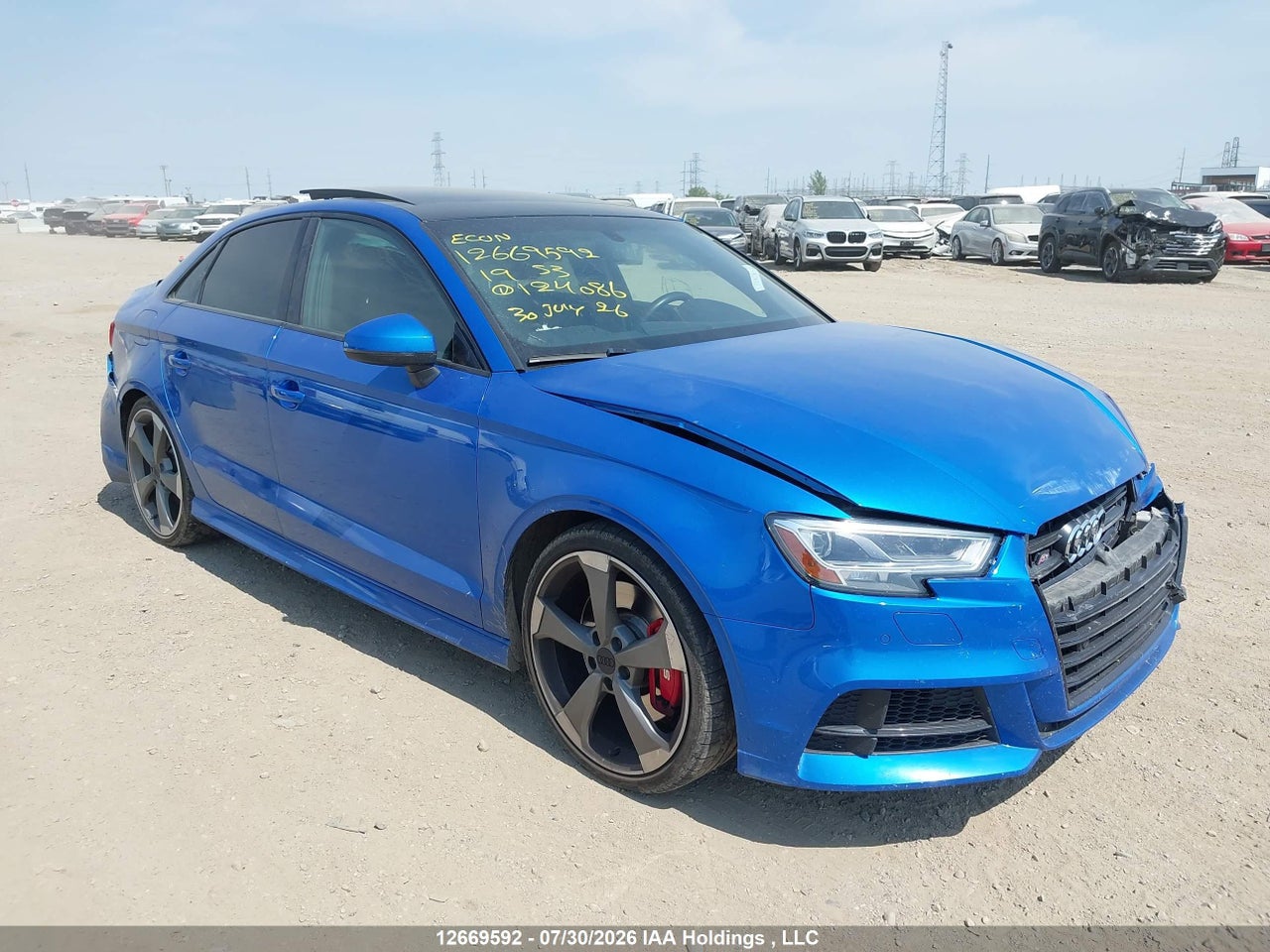 WAUF1GFFXKA124086 · 2019 AUDI S3 2.0T TECHNIK