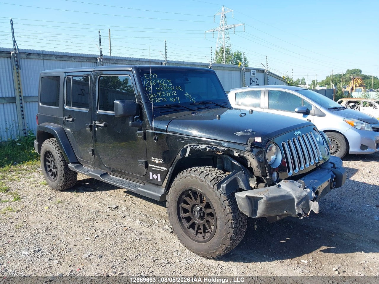 1C4BJWEGXJL913802 · 2018 JEEP WRANGLER JK UNLIMITED SAHARA