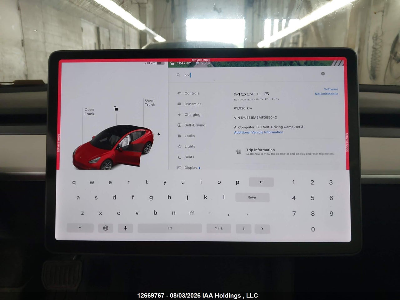 5YJ3E1EA3MF085042 · 2021 TESLA MODEL 3 STANDARD RANGE/STANDARD RANGE PLUS · 7/17