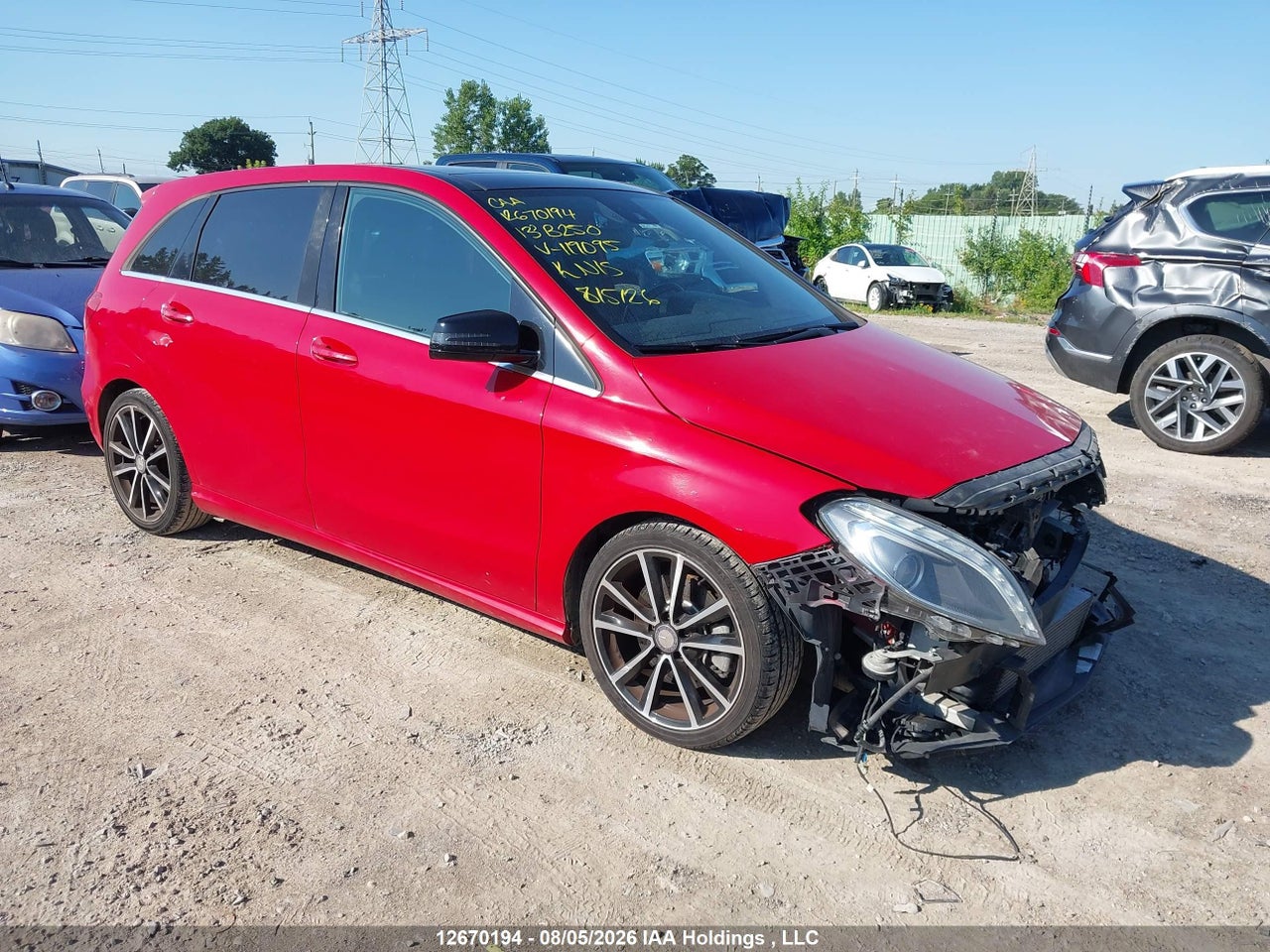 WDDMH4EB3DJ119095 · 2013 MERCEDES BENZ B250