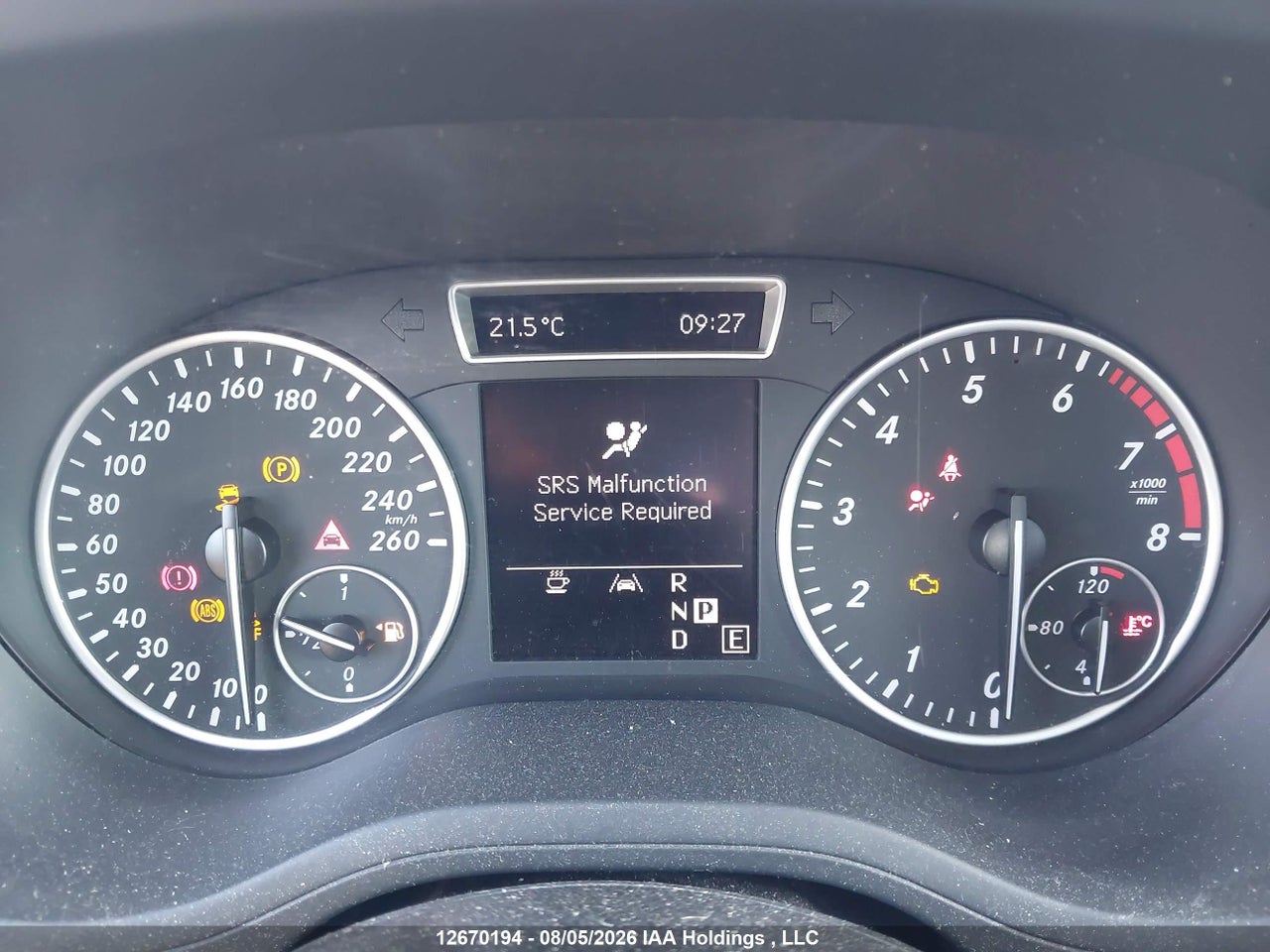 WDDMH4EB3DJ119095 · 2013 MERCEDES BENZ B250 · 7/21