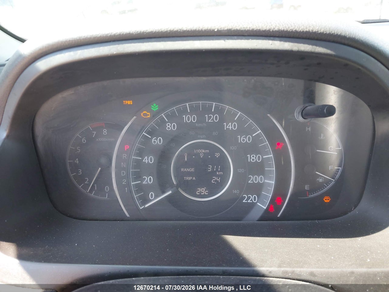 2HKRM3H5XCH001077 · 2012 HONDA CR-V · 7/21