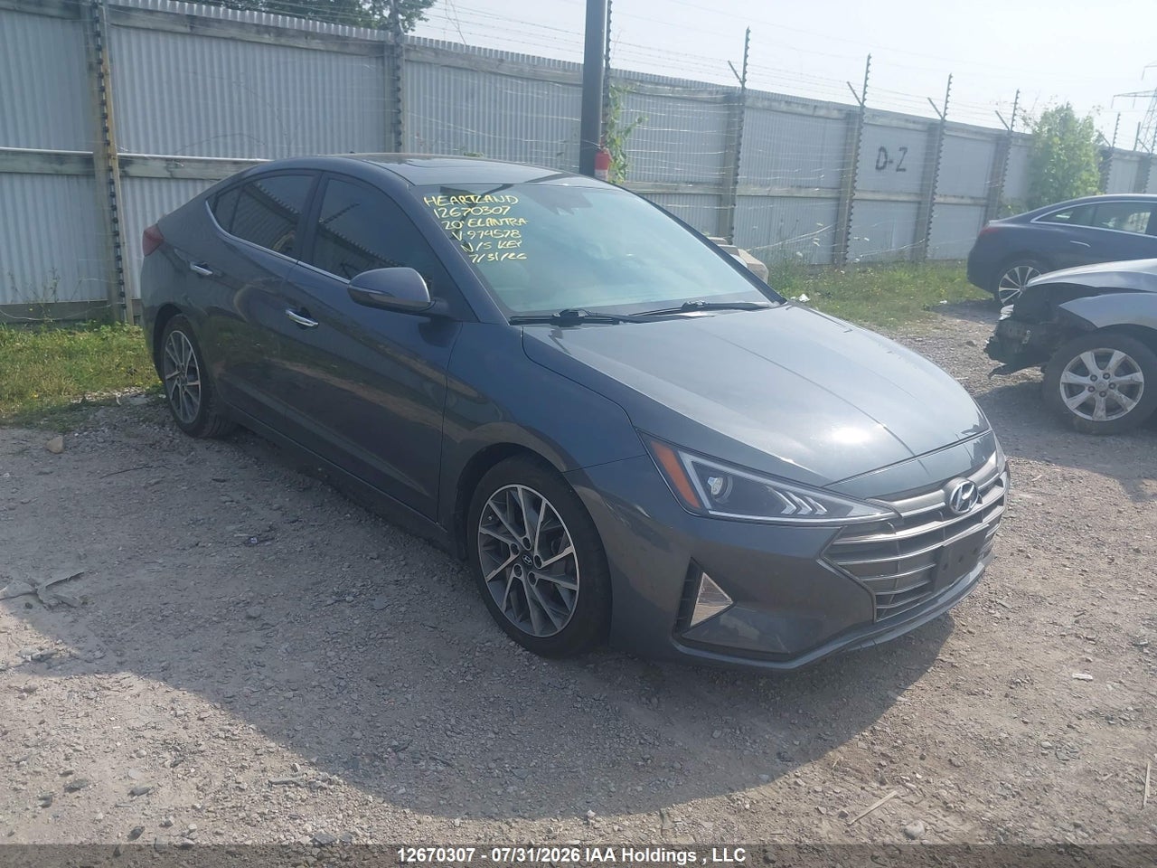 KMHD84LF1LU974578 · 2020 HYUNDAI ELANTRA LUXURY
