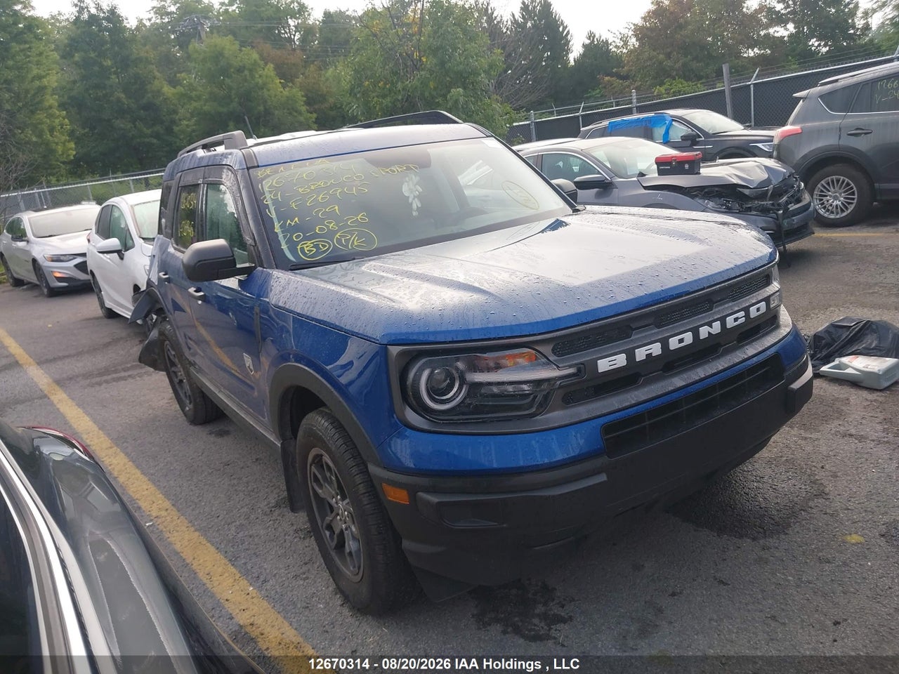 3FMCR9B6XRRF26945 · 2024 FORD BRONCO SPORT BIG BEND