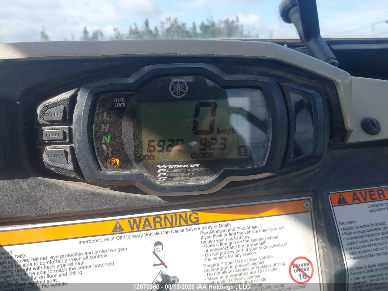 5Y4AMB2W2KA300598 · 2019 YAMAHA YXM700 · 7/14