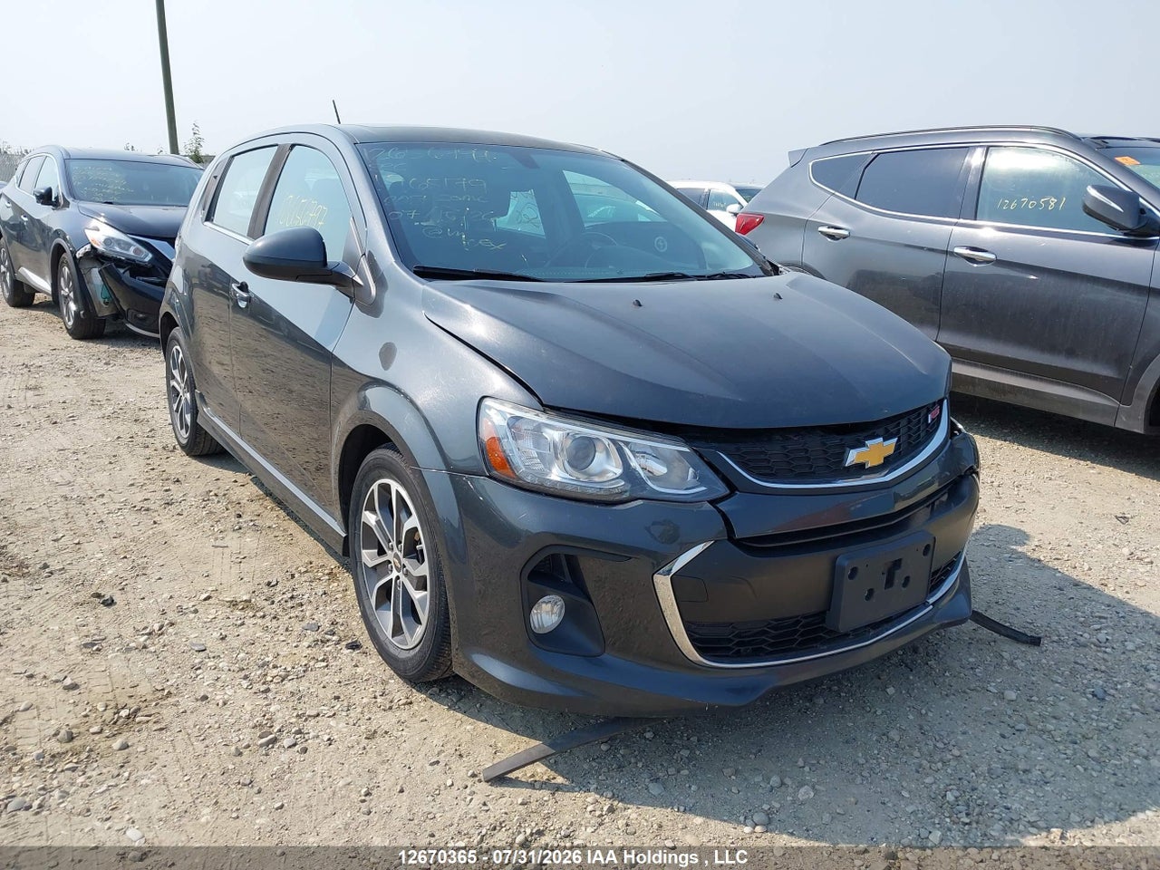 1G1JD6SB0H4165179 · 2017 CHEVROLET SONIC LT AUTO