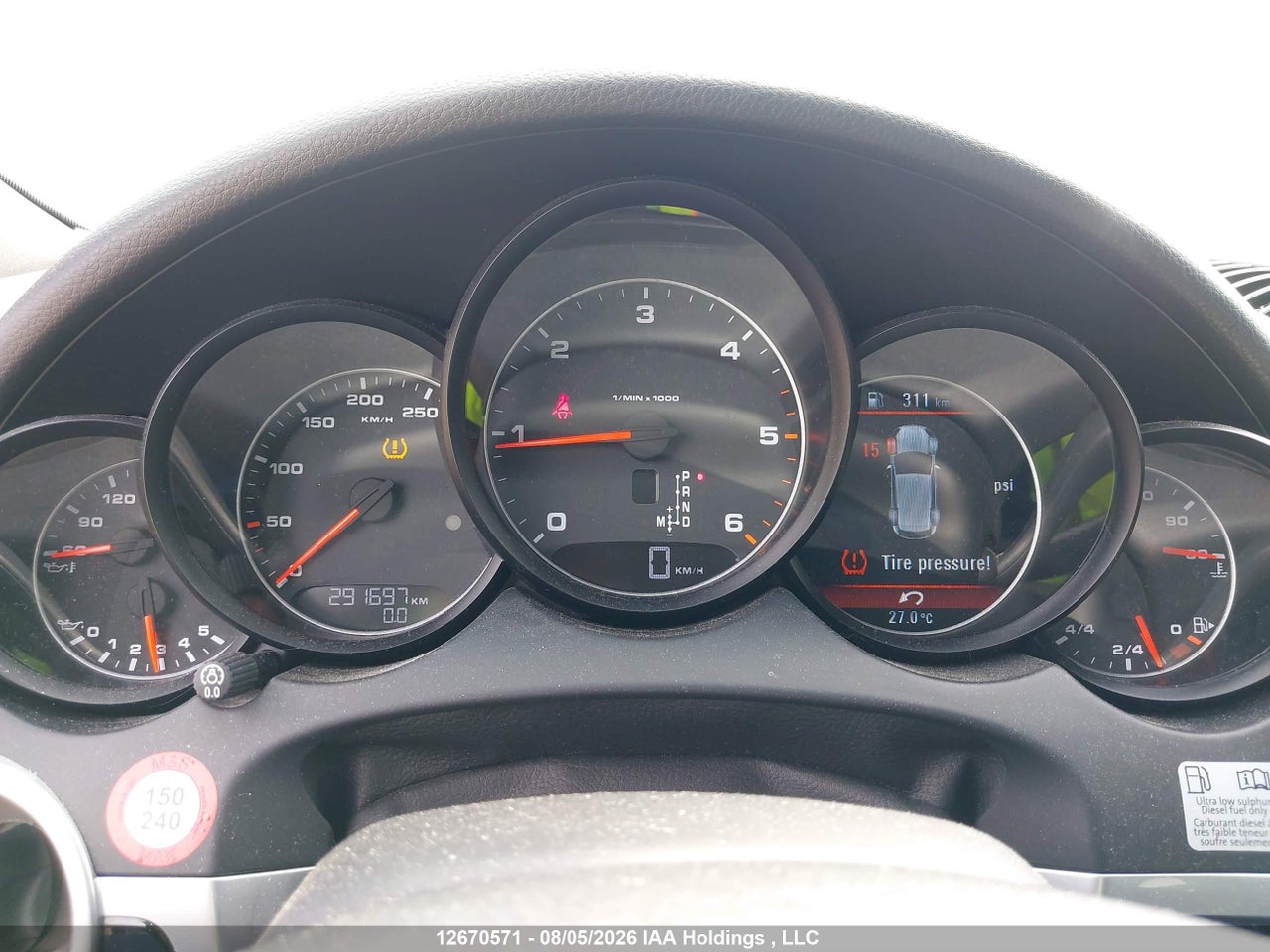 WP1AF2A26DL****** · 2013 PORSCHE CAYENNE · 7/19