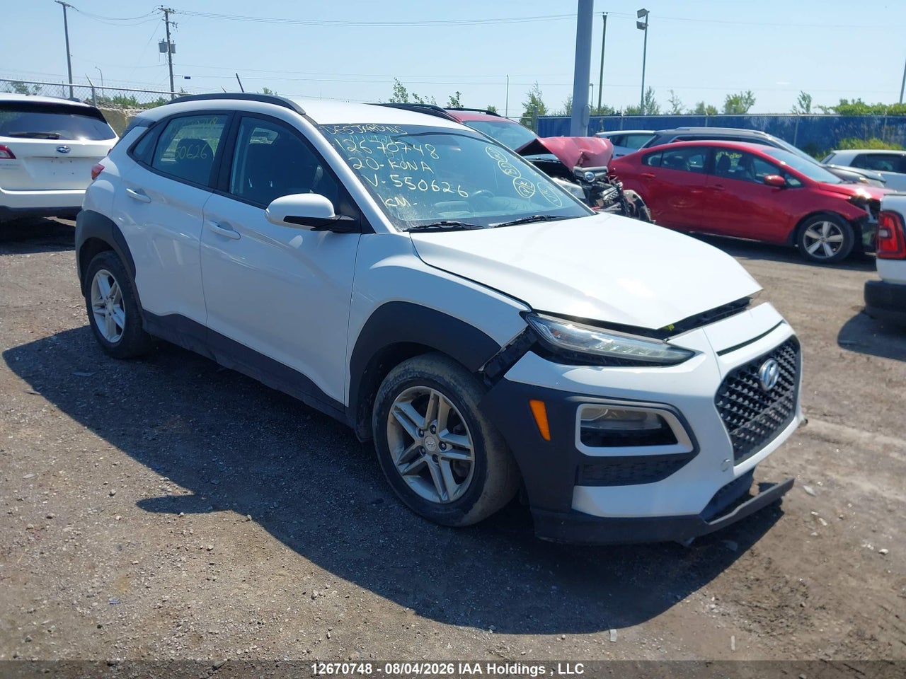KM8K1CAA7LU550626 · 2020 HYUNDAI KONA SE