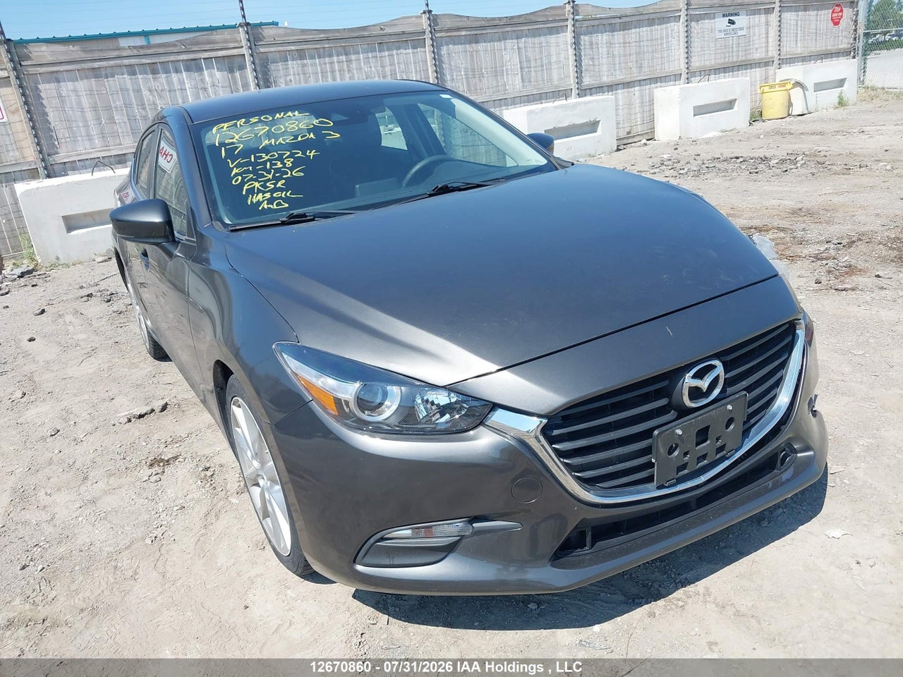2017 MAZDA 3 TOURING