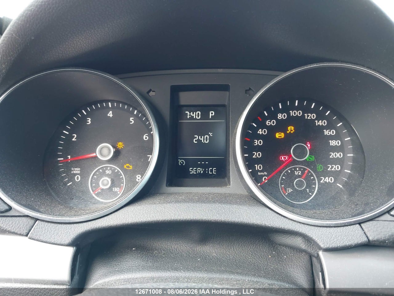 WVWDA7AJ2CW206758 · 2012 VOLKSWAGEN GOLF · 7/20