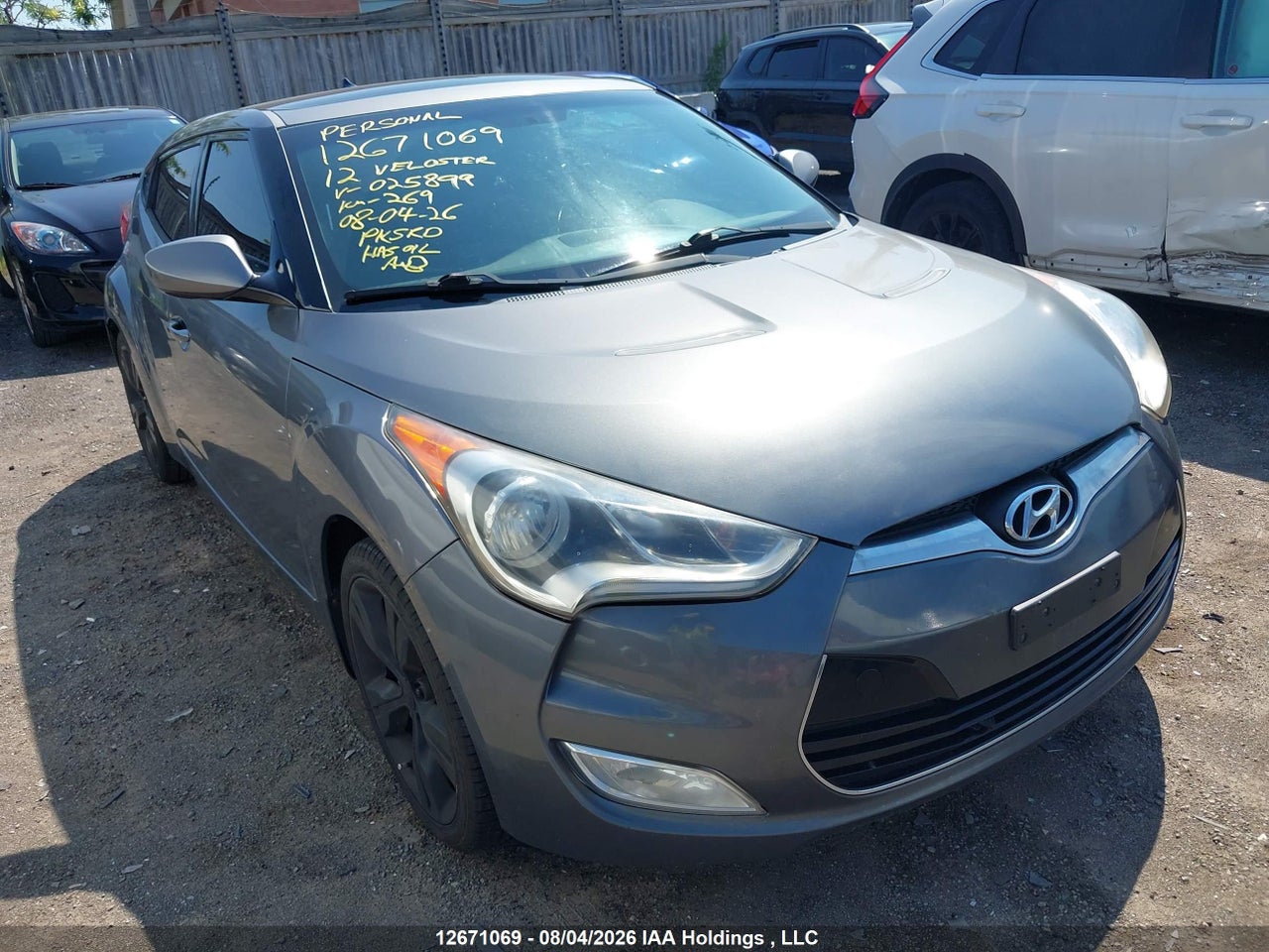 KMHTC6AD0CU025899 · 2012 HYUNDAI VELOSTER