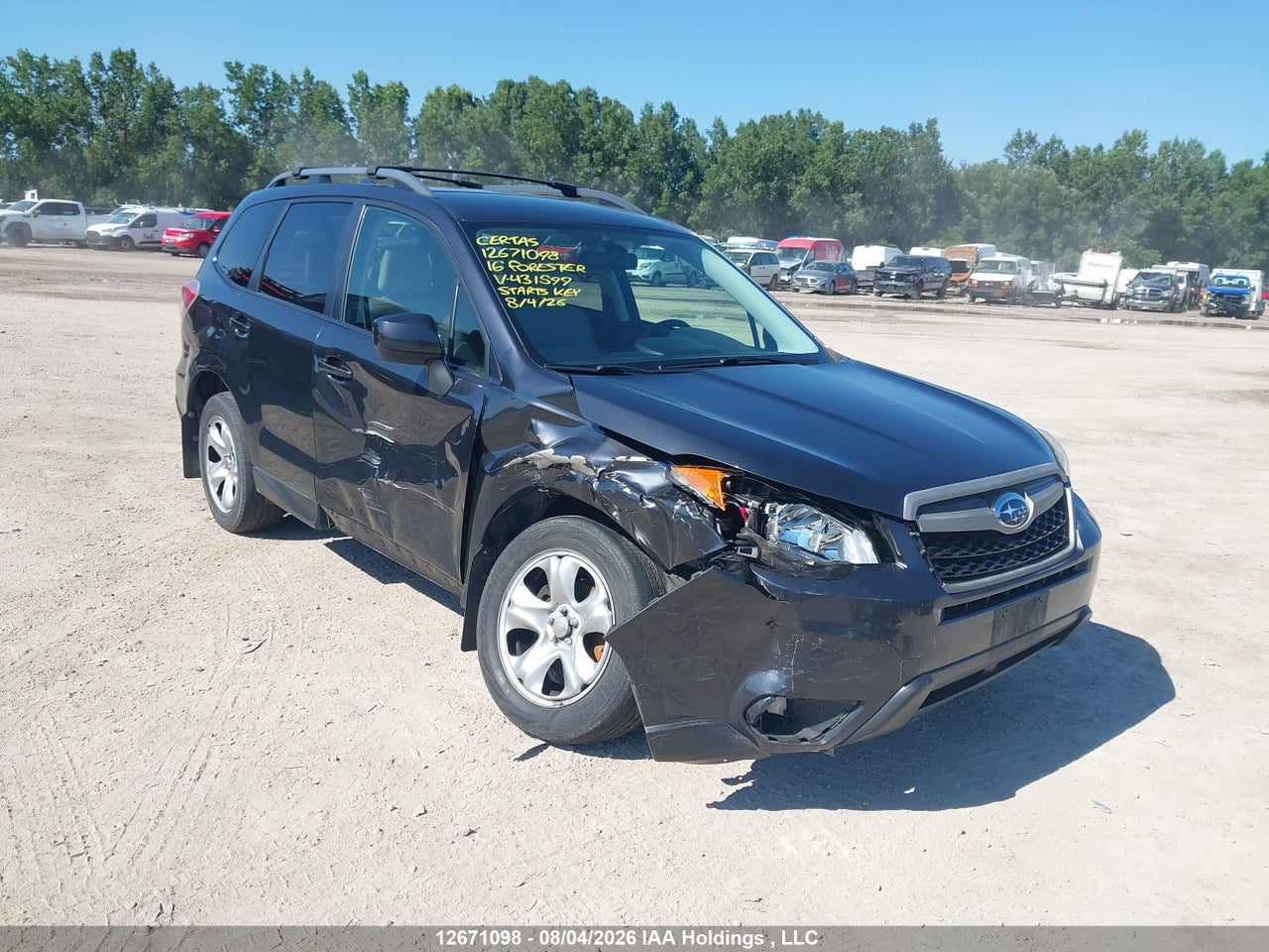 JF2SJCBCXGH431599 · 2016 SUBARU FORESTER 2.5I