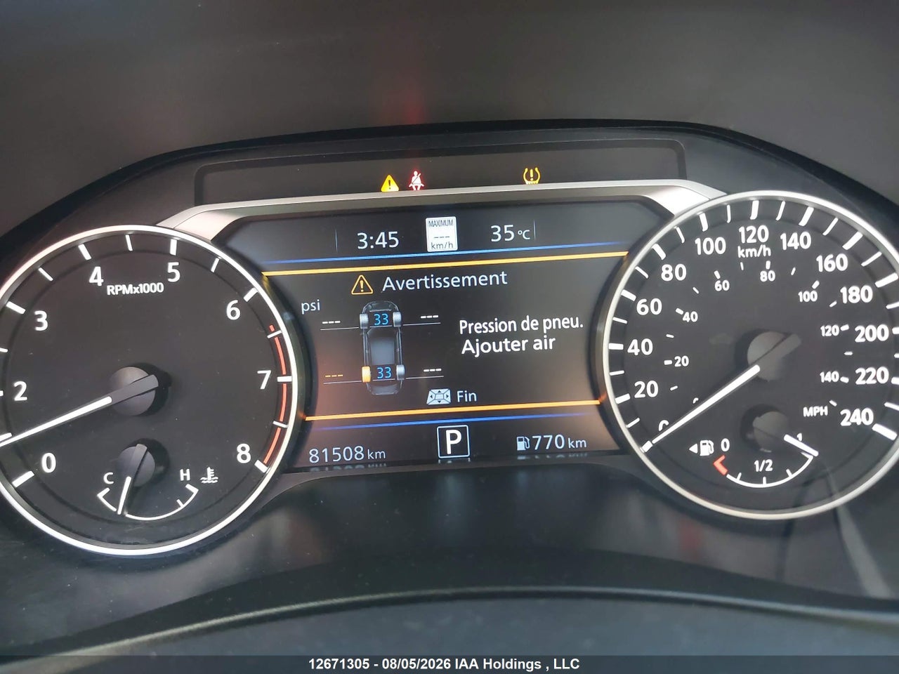 1N4BL4FW3RN381111 · 2024 NISSAN ALTIMA PLATINUM · 7/22