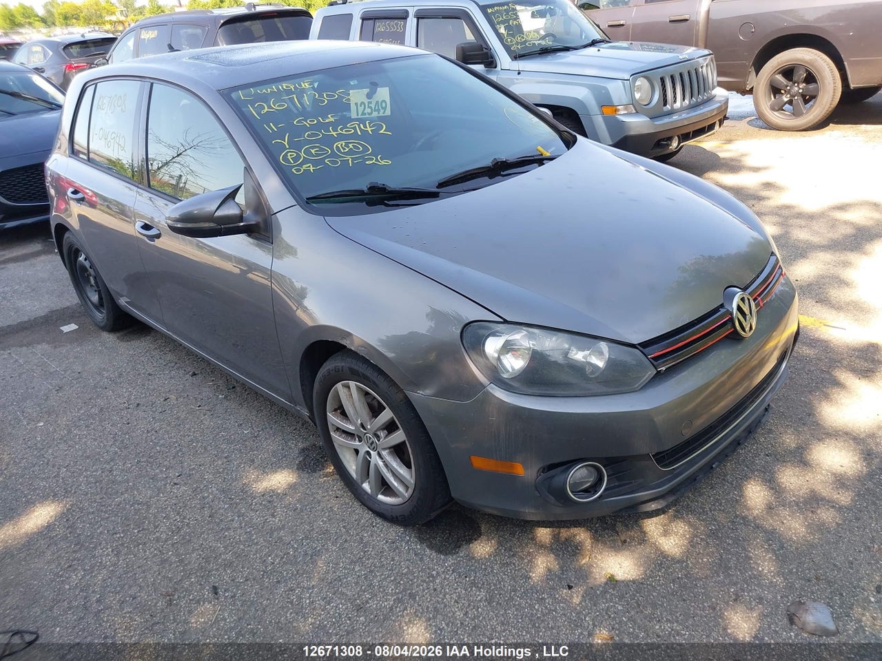 WVWDA9AJ2BW046942 · 2011 VOLKSWAGEN GOLF 2.5L HIGHLINE/2.5L TRENDLINE/COMFORTLINE/SPORTLINE