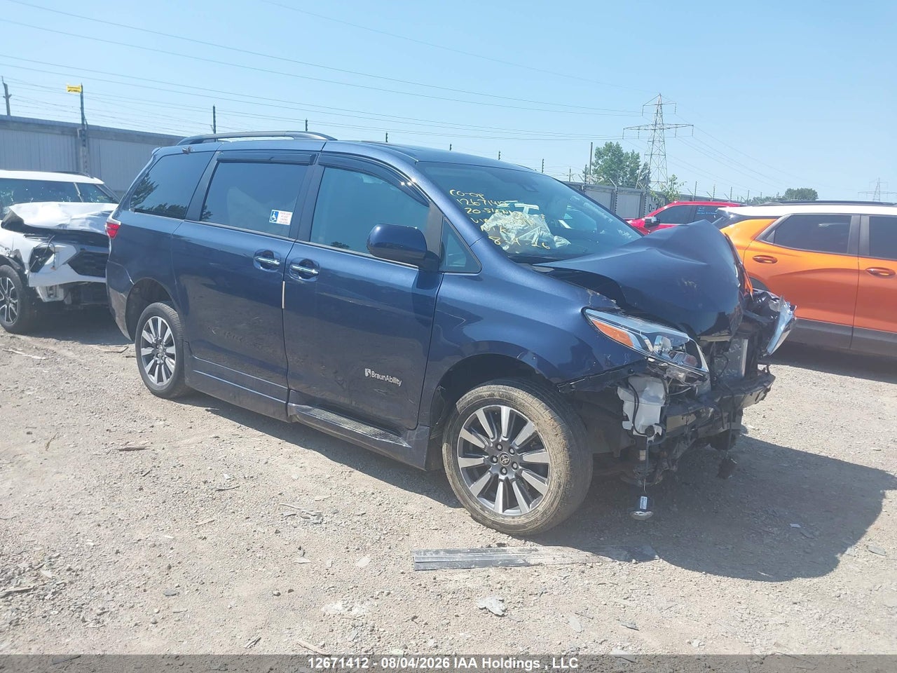 5TDYZ3DC8LS073911 · 2020 TOYOTA SIENNA XLE V6