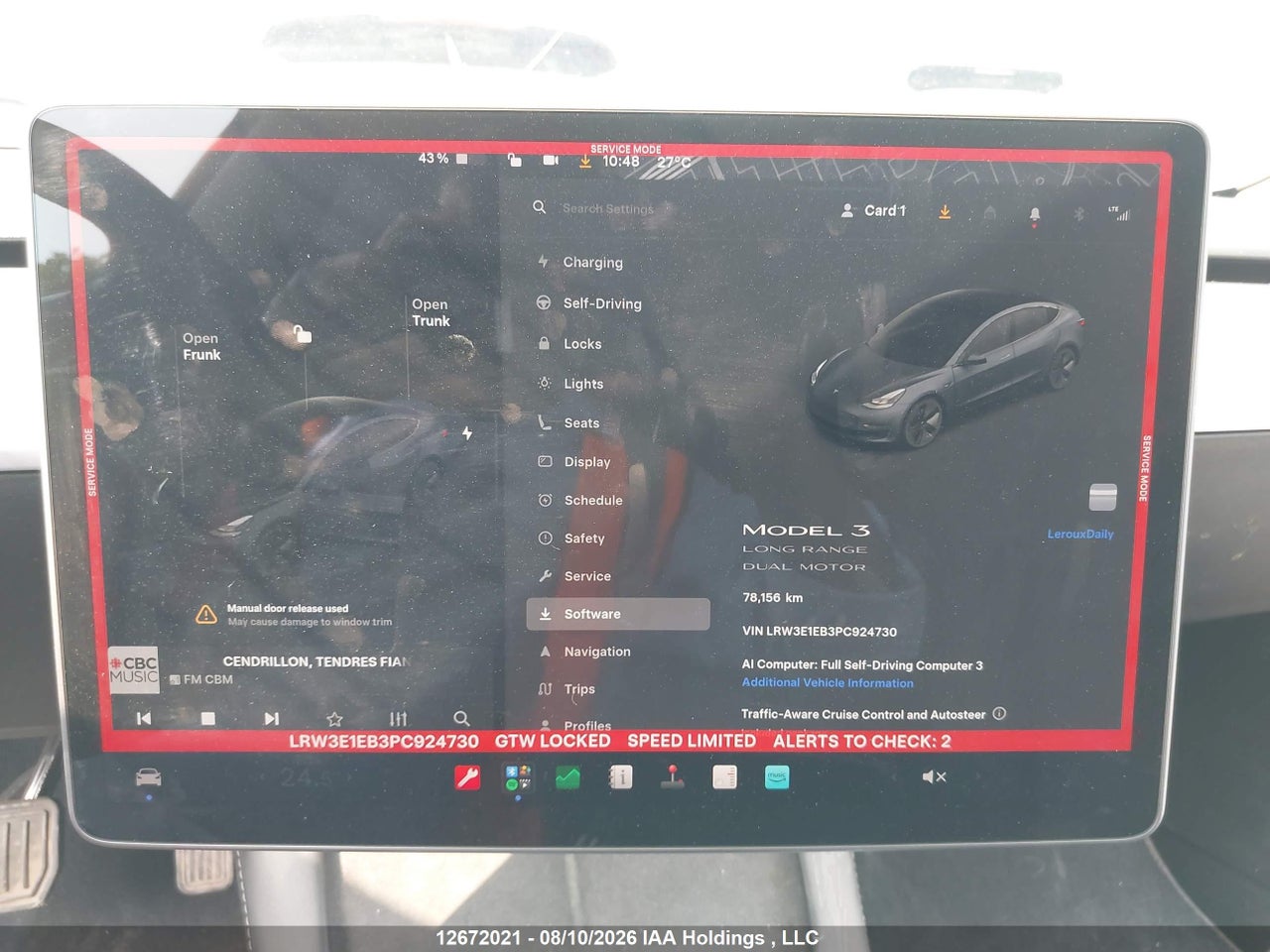 LRW3E1EB3PC924730 · 2023 TESLA MODEL 3 · 7/24